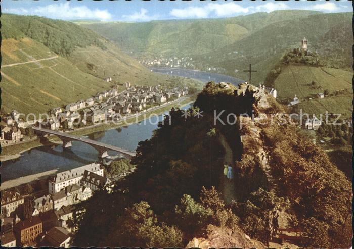 Cochem Mosel Fliegeraufnahme mit Pinnerkreuz