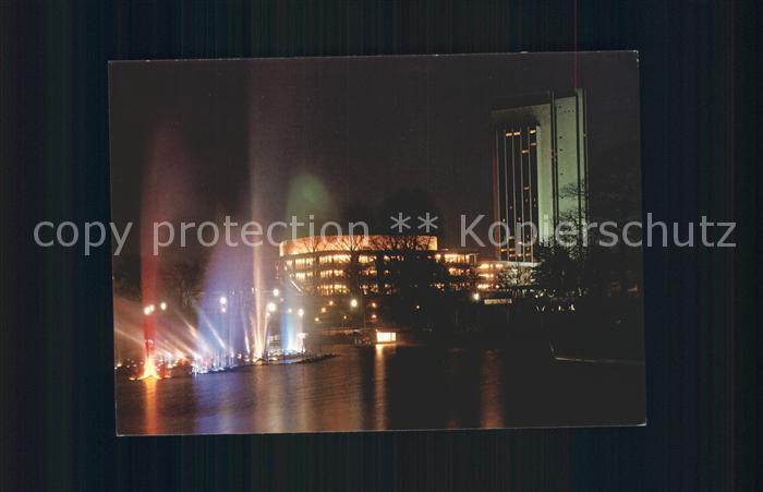 HAMBURG  CITY Wasser-Licht-Orgel in Planten un Blomen bei Nacht