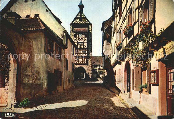 Riquewihr Haut Rhin Strassenpartie mit Tour du Dolder