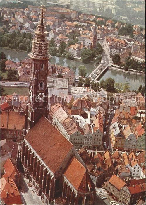 Landshut Isar Fliegeraufnahme St. Martin