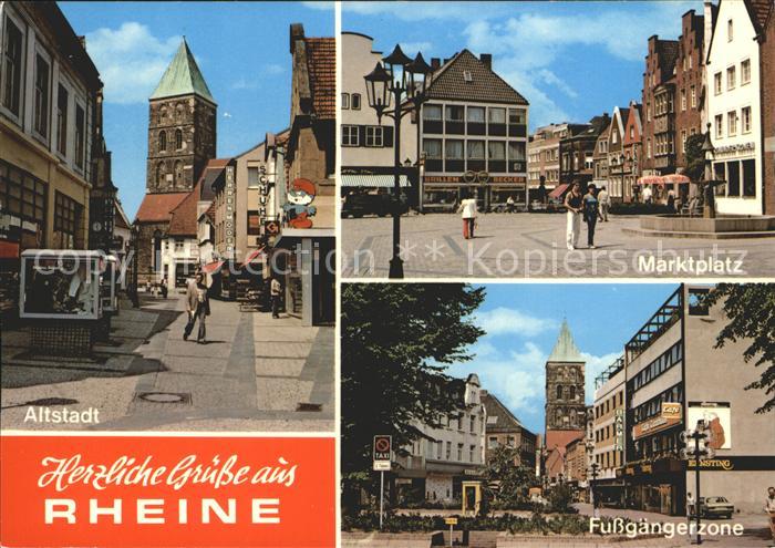 Rheine Marktplatz Altstadt Fussgaengerzone