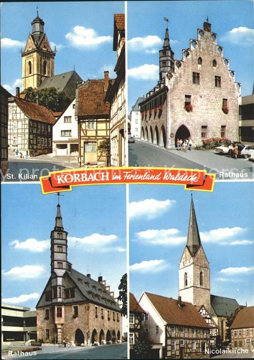 Korbach St. Kilian Rathaus Nicolaikirche