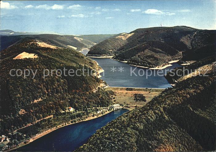 Odertalsperre Fliegeraufnahme im Oberharz