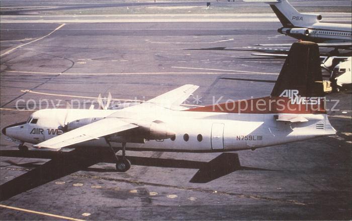 Flugzeuge Zivil Air West F-27