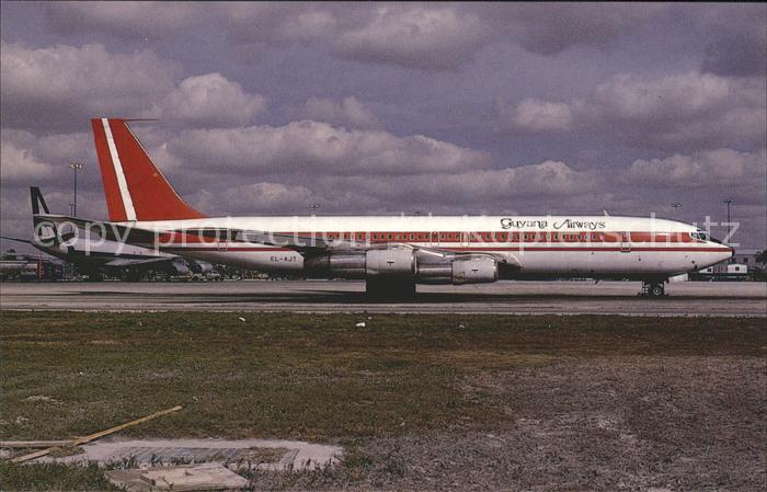 Flugzeuge Zivil EL-AJT Guyana Airways Boeing 707-344B c/n 18891