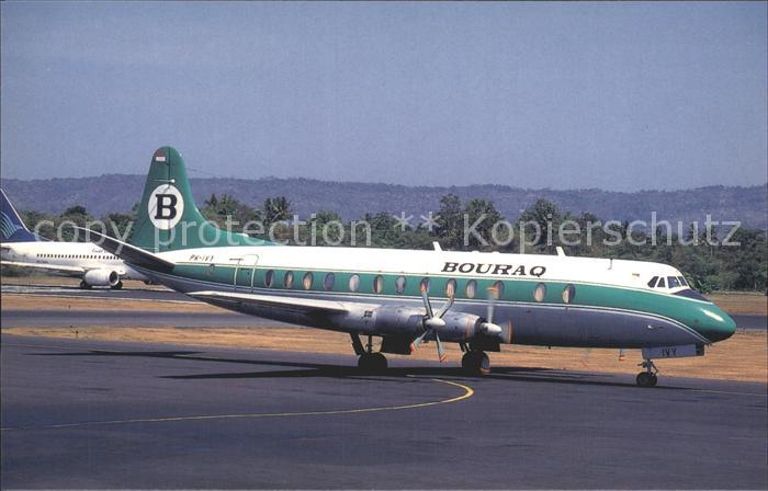 Flugzeuge Zivil Bouraq Vickers Viscount 843 PK-IVY