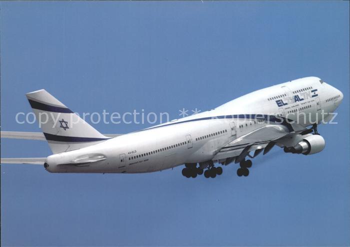 Flugzeuge Zivil EL AL Israel Airlines Boeing 747-458 Jerusalem 4X-ELD