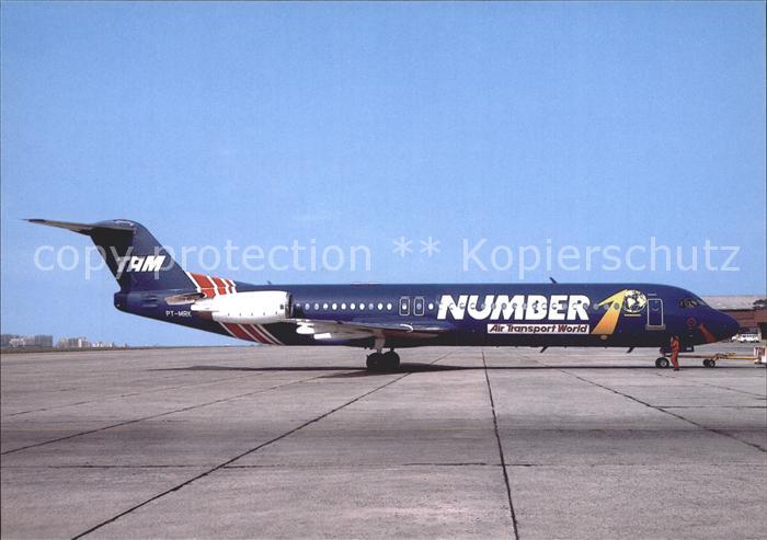Flugzeuge Zivil TAM Number 1 Air Transport World Fokker 100 11440 PT-MRK