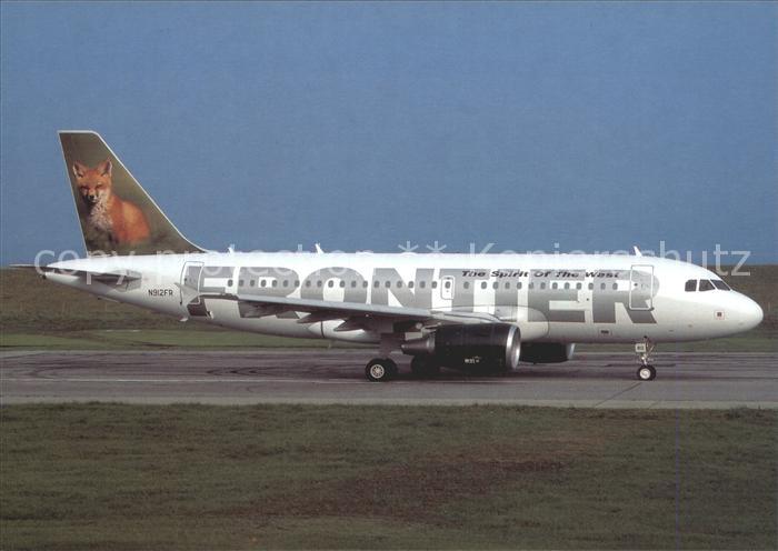 Flugzeuge Zivil Frontier Fo tail. Airbus A319-111 N912FR