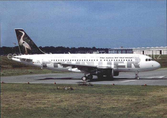 Flugzeuge Zivil Frontier Egret tail. Airbus 319-111 N908FR c/n 1759
