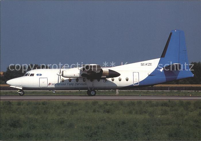 Flugzeuge Zivil IFS International Flying Services Fokker F27-100 SE-KZE c/n 1024