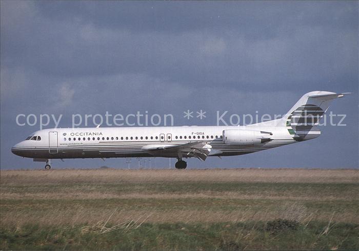 Flugzeuge Zivil Occitania Jet Fleet Fokker 100 F-GIOA c