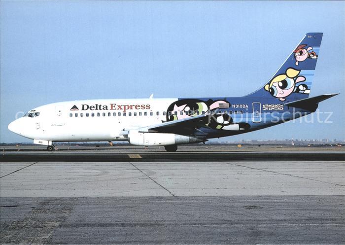 Flugzeuge Zivil Delta Express Cartoon Network Colours Boeing 737-200 N310DA