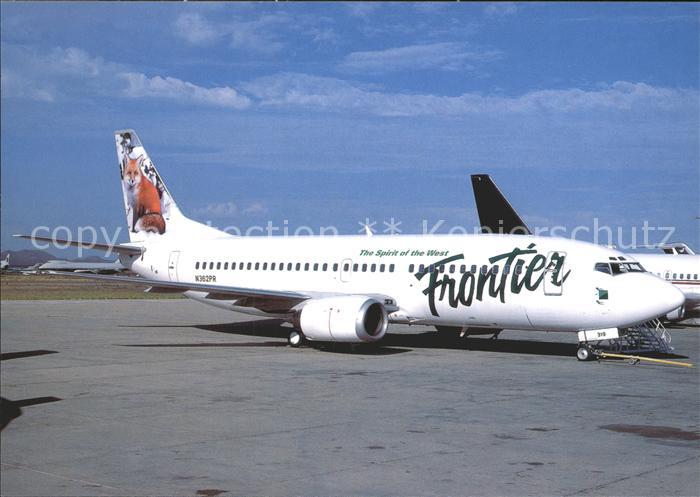 Flugzeuge Zivil Frontier Airlines Fox-tail Boeing 737-300 N362PR