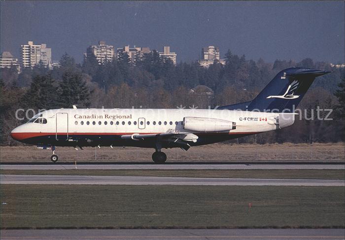 Flugzeuge Zivil Canadian Regional F28-1000 C-FCRW c/n 11029