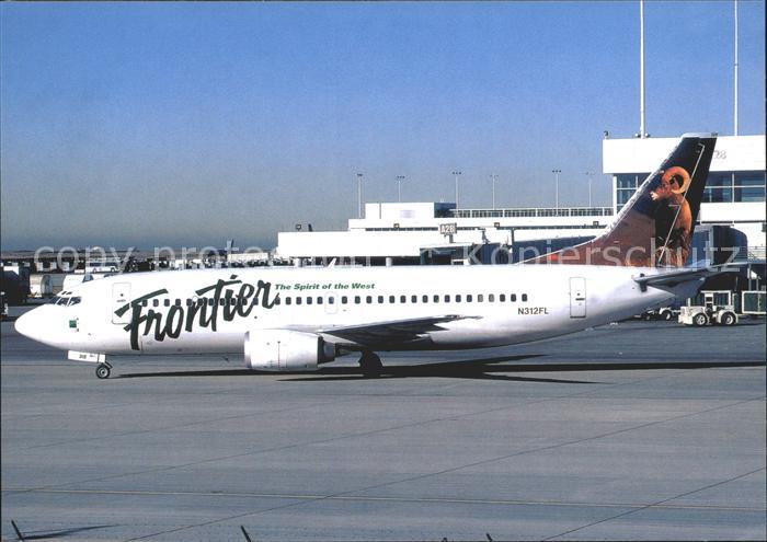 Flugzeuge Zivil Frontier Airlines Mountain goat-tail Boeing 737-300 N312FL