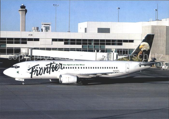 Flugzeuge Zivil Frontier Airlines Eagle-tail Boeing 737-300 N310FL