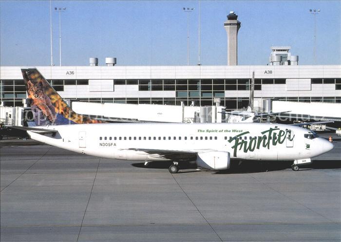 Flugzeuge Zivil Frontier Airlines Puma-tail Boeing 737-300 N305FA