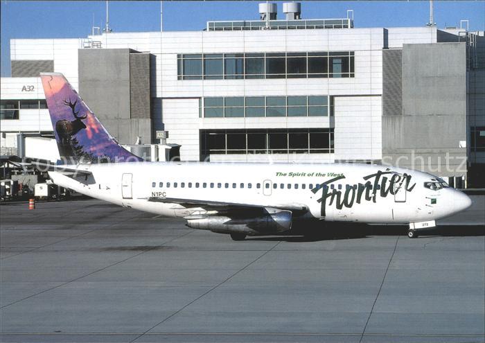 Flugzeuge Zivil Frontier Airlines Deer-tail Boeing 737-200 N1PC