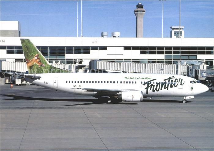 Flugzeuge Zivil Frontier Airlines Bambi-tail Boeing 737-300 N311FL