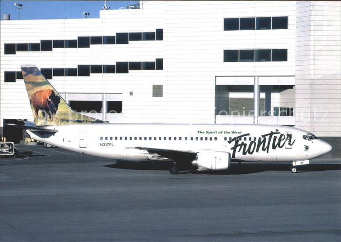 Flugzeuge Zivil Frontier Airlines Bison-tail Boeing 737-300 N317FL