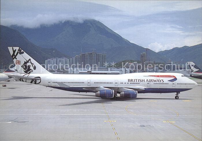 Flugzeuge Zivil Briitsh Airways Yip Man-Yam B-747-436 G-BNLR 24447/829
