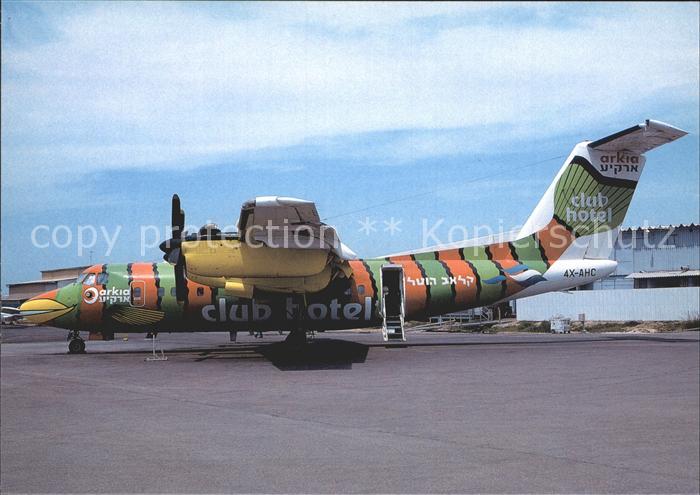 Flugzeuge Zivil Arkia Club Hotel Colours DHC Dash-7 4X-AHC