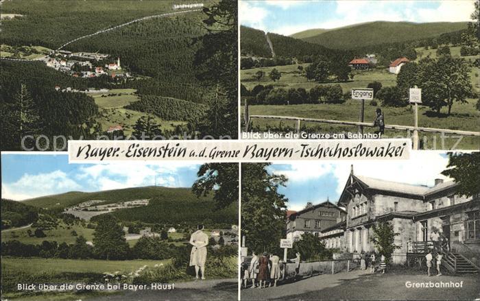 Bayerisch Eisenstein Total Grenzblick Bahnhof Bayer Haeusl Grenzbahnhof