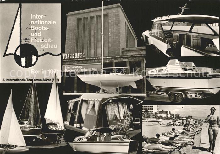 BERLIN  CITY Internationale Boots und Freizeitschau Motor und Segelboote Schwimm