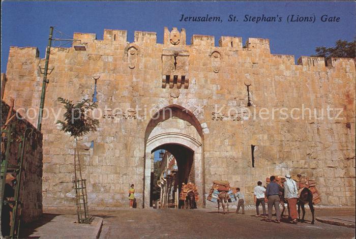 Jerusalem Yerushalayim St Stephans Gate