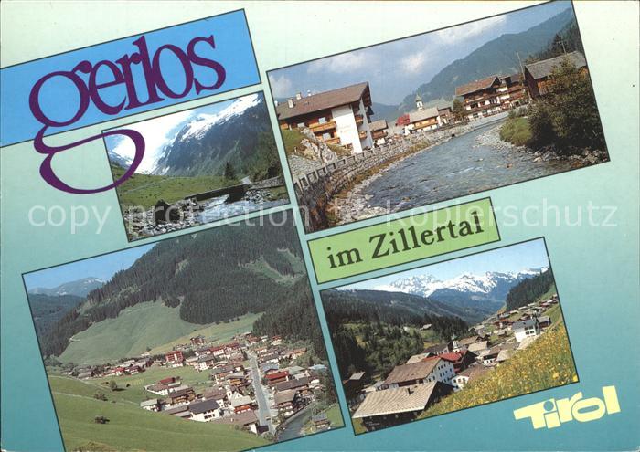Gerlos Bruecke Zillerpartie Panorama Dorfblick