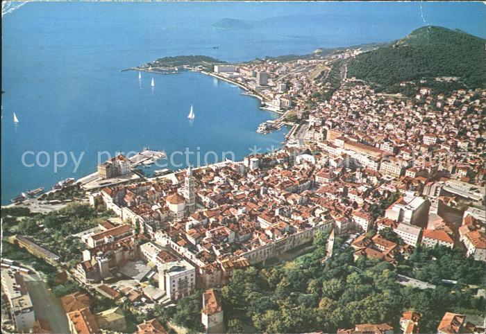 Split Spalato Fliegeraufnahme