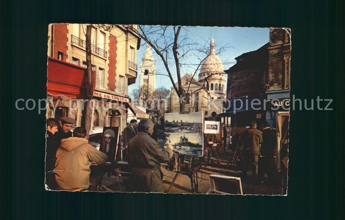 Paris La Place du Tertre a Montmartre