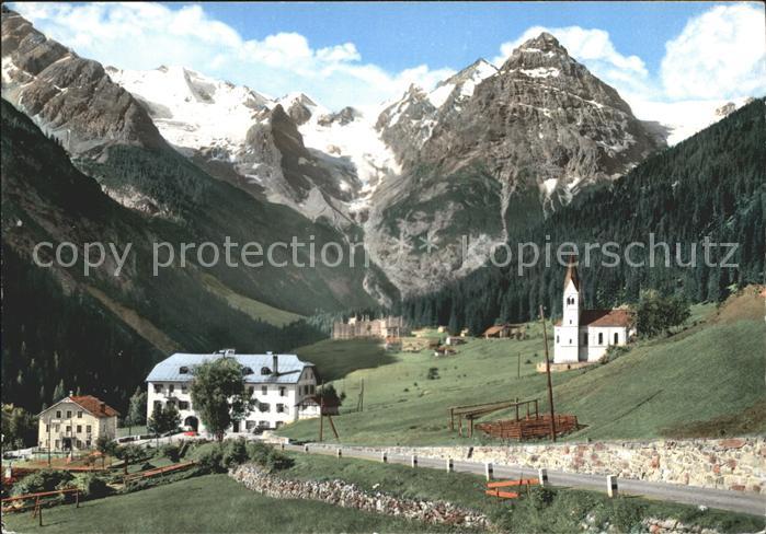 Trafoi Suedtirol Albergo Bellavista Kirche