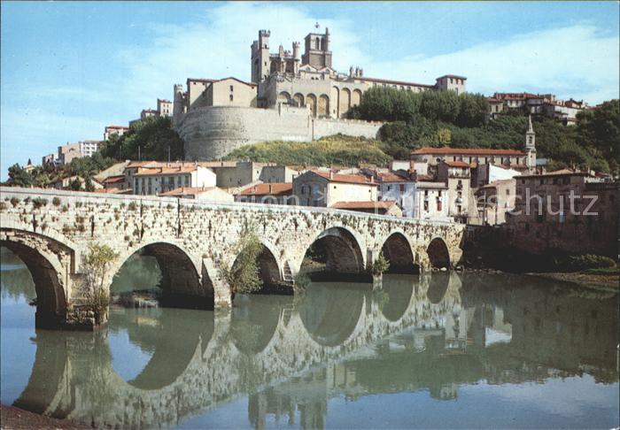 Beziers Le Vieux Pont et la Cathedrale St Nazaire