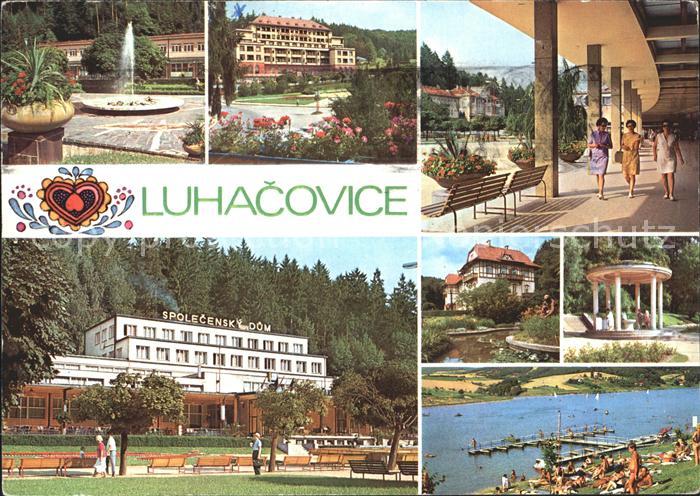 Luhacovice Bruselska fontana Palace sanatorium Kolonada Spolecensky dum Dum Leos
