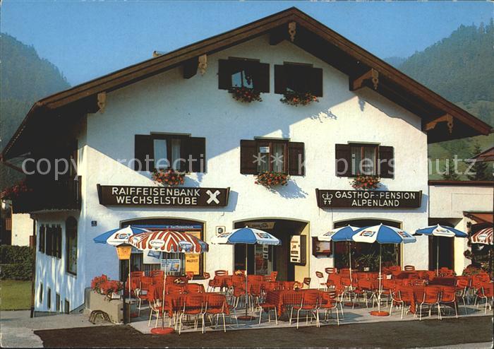 Weissbach Alpenstrasse Gasthaus Pension Alpenland
