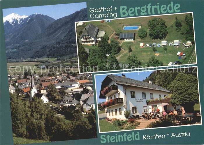 Steinfeld Kaernten Teilansicht Gasthof und Camping Bergfriede