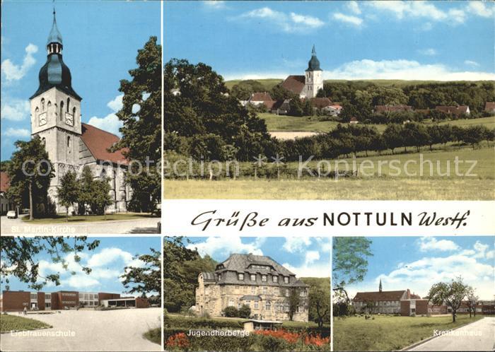 Nottuln St Martin Kirche Liebfrauenschule Jugendherberge Krankenhaus