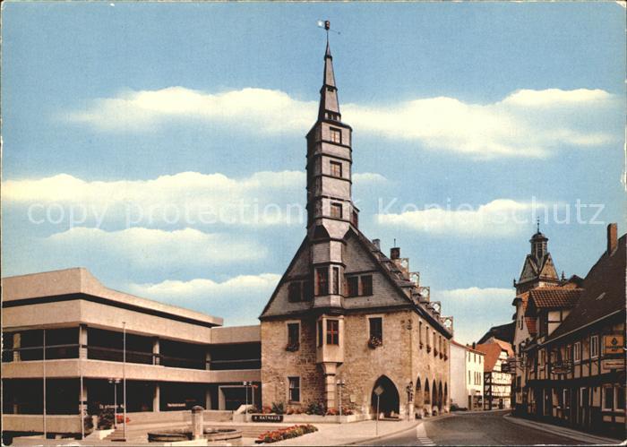 Korbach Rathaus mit St Kilians Kirche