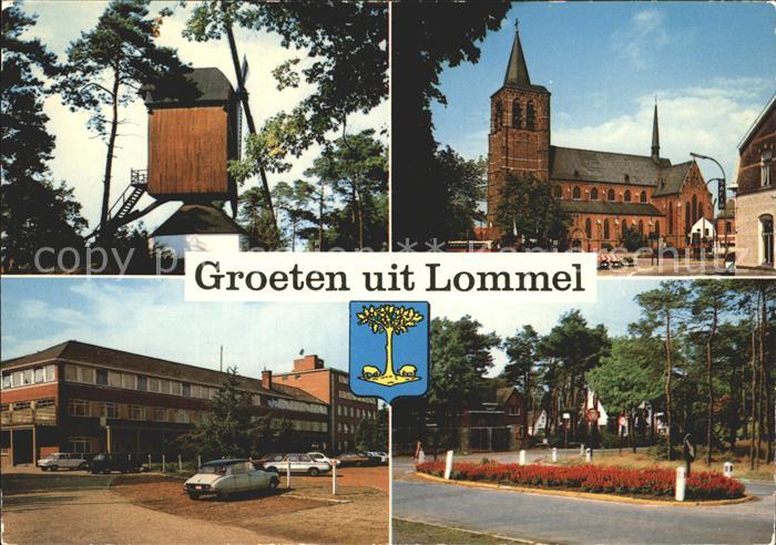 Lommel Windmuehle Kirche Halle Blumeninsel