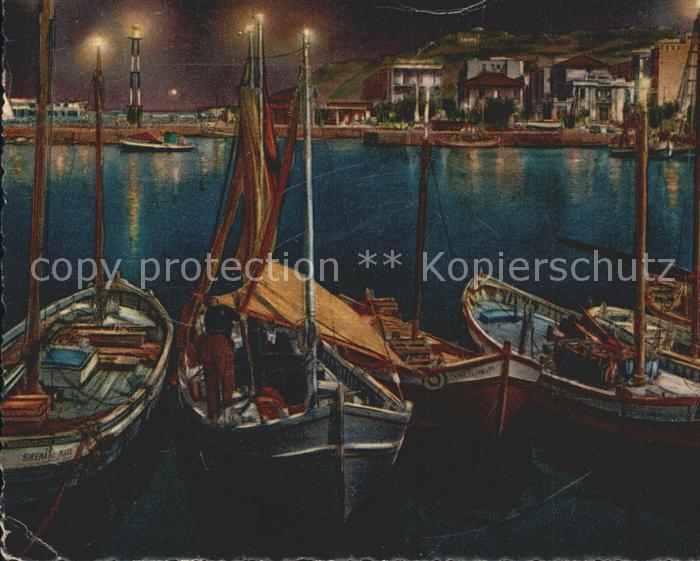 Cattolica Rimini La darsena notturno