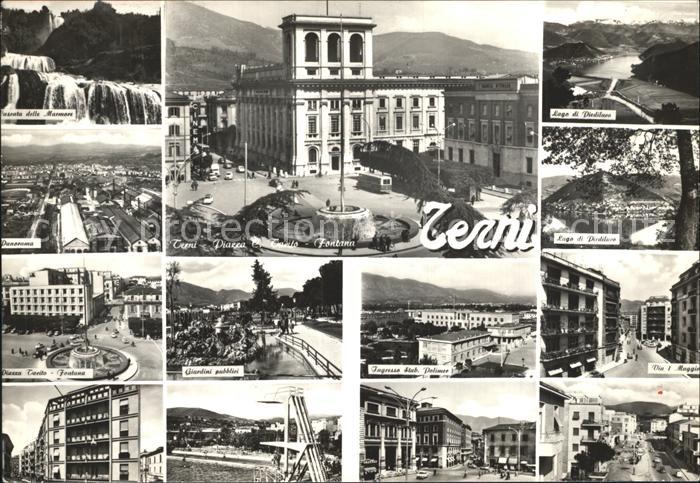 Terni Paseata delle Marmore Panorama Piazza Taeito Fontana Lago di Piedilaro Gia