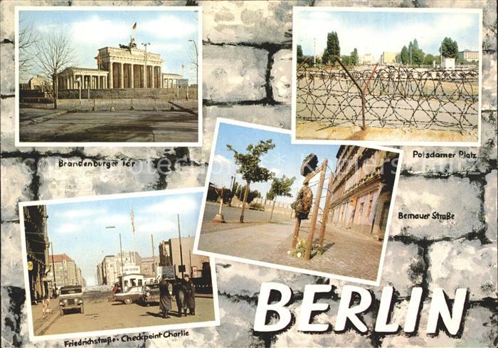 BERLIN  CITY Brandenburger Tor Friedrichstr Checkpoint Charlie Potsdamer Platz B