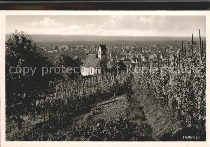 Haltingen Weil am Rhein BW Panorama Kirche