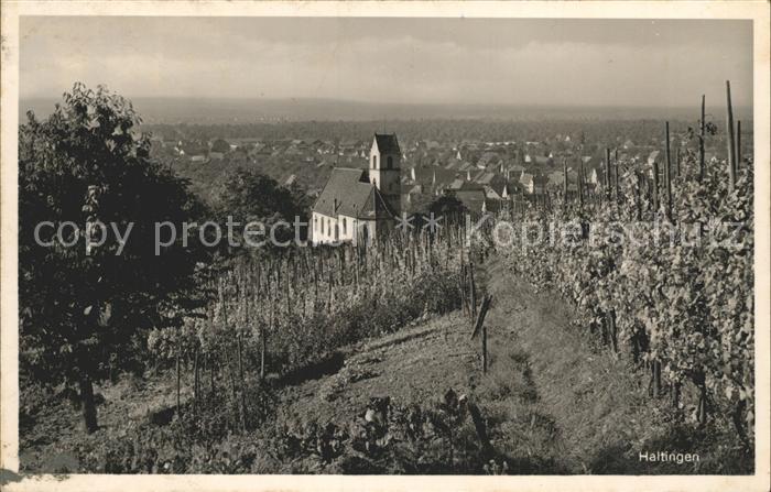 Haltingen Weil am Rhein BW Panorama Kirche