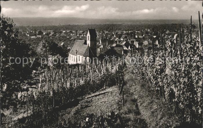 Haltingen Weil am Rhein BW Panorama Kirche
