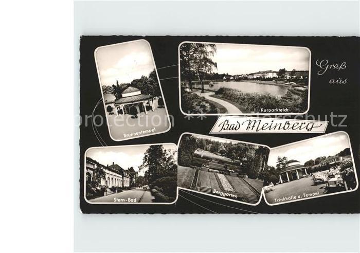 Bad Meinberg Kurparkteich Trinkhalle Tempel Berggarten Stern-Bad