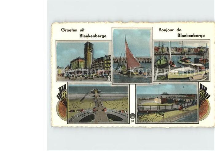 Blankenberge Segelboot Hafen