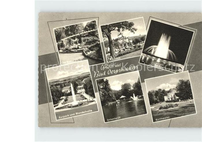 Bad Oeynhausen Brunnen Kurtheater Ententeich Wandelhalle